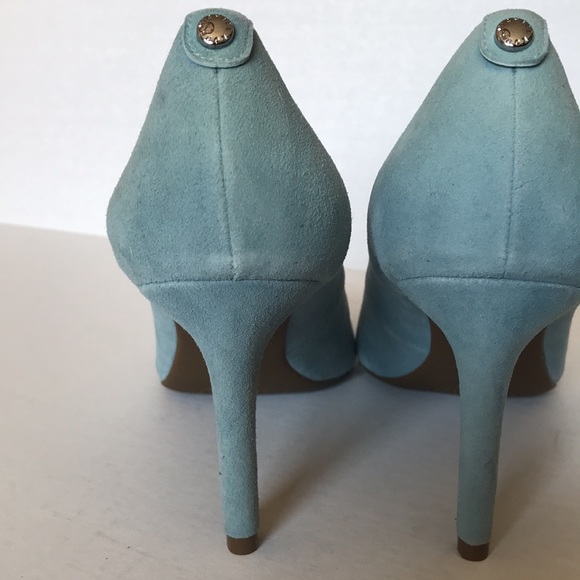 NWT Michael Kors Blue Suede Shoes Size 9.5 - Picture 3 of 9